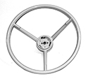 57 Steering Wheel, White