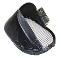 56-57 Air Duct Scoop, Fiberglass, Includes Screen (Right)