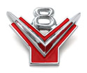 55 V-8 Emblem, Front Fender