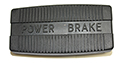 55-60 Brake Pedal Pad With Power Brake In Raised Letters
