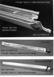 49-51 Ford Car (Left) Outer Rocker Panel Manufactured By EMS