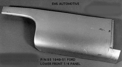 49-51 Ford Car Front Quarter Panel (Left), Manufactured By EMS