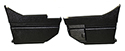 64-66 Convertible Kick Panels, Black, Pair