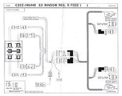 63 1/4 Power Window Harness