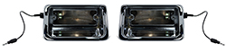 61-63 Back Up Light Housings, Pair