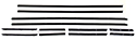 67-69 4 Door Non Landau Beltline Weatherstrip Kit