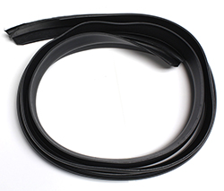 61-66 Convertible Top Front Weatherstrip, Black