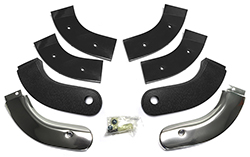 63 Seat Hinge Covers, Black