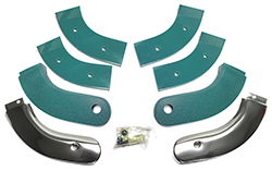 63 Seat Hinge Covers, Turquoise