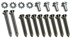 58-60 Upper Trim Windshield Screws, Interior