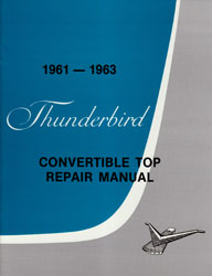 61-63 Convertible Top Repair And Adjustment Manual