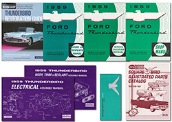 59 Hardtop Manual Set, 8 Manuals