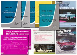 63 Convertible Manual Set, 10 Manuals