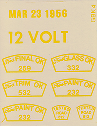 56 Inspection Stamp Decal Set