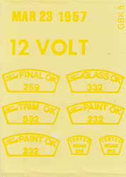 57 Inspection Stamp Decal Set