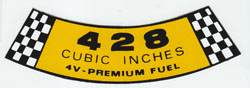 66-67 Air Cleaner Decal, 428