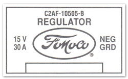 62-64 Voltage Regulator Decal