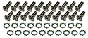 55-57 Soft Top Clamps to Top, Screws And Washers, 40 Pieces, All Clamps