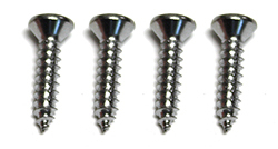 55-57 Screws, Dash End Cap Chrome Plate (04358 04359) to Dash, 4 Pieces, 2 Sides