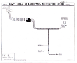 63 Lincoln Dash Harness to engine sensors