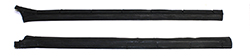 61-63 Lincoln Convertible Rear Door Window Leading Edge Seal, Pair