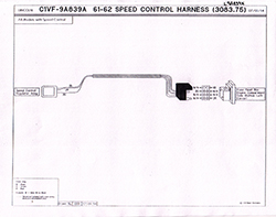 61-62 Lincoln Speed Control Harness