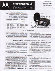 57 Radio Service Manual