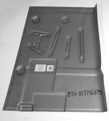 57-59 Ford Car, Edsel, Ranchero, Fairlane (Left) Front Floor Pan Manufactured By EMS