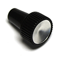 58 Cigarette Lighter Knob Only, Black With Silver Insert