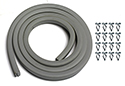 64-66 Coupe Body to Trunk Lid Seal, Gray with Clips