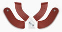 61-62 Seat Hinge Covers, Chestnut