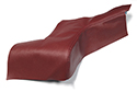 58-59 Red Rear Arm Rest Covers