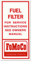 60-66 Fuel Filter Decal