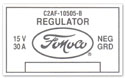 62-64 Voltage Regulator Decal