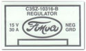 63-64 Voltage Regulator Decal