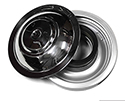 55 Ford Car Reproduction Air Cleaner With Polished Stainless Steel Top, Paper Filter Type Without Cork Seal